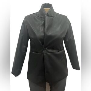 Dazy XL Women’s Black Faux Leather Jacket
